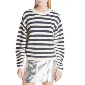 NWOT BA&SH Sunday Striped Wool Jumper Pullover Sweater Ecume Casual Women’s 8